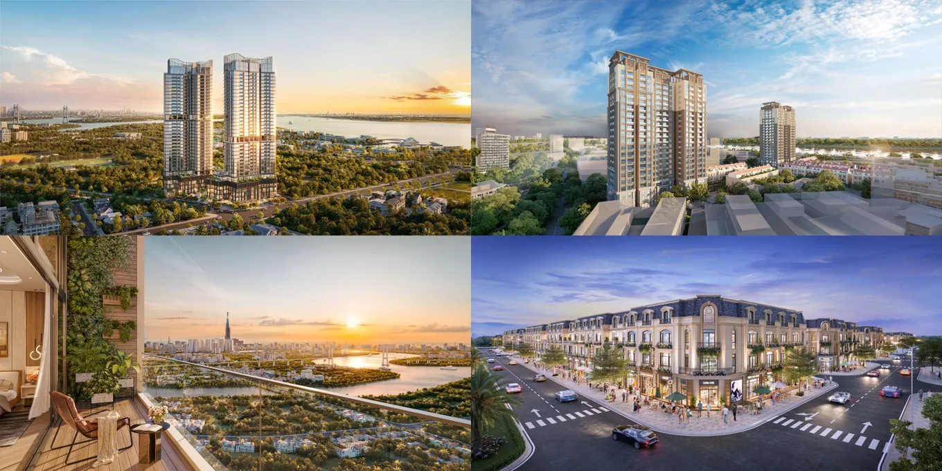 Phối cảnh các dự án Vlasta, Vlasta Premier của Văn Phú tại Hải Phòng, TP.HCM và không gian sống nội khu