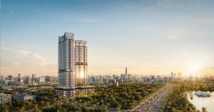 Phối cảnh dự án Vlasta Premier Văn Phú trên trục đường ven sông Đào Trí
